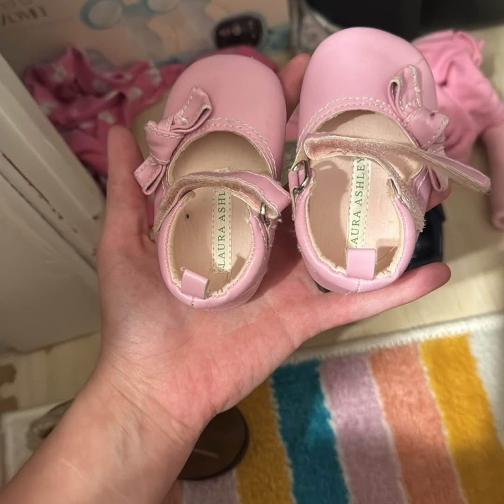 Laura Ashley Light Pink Dress Shoes for Kids